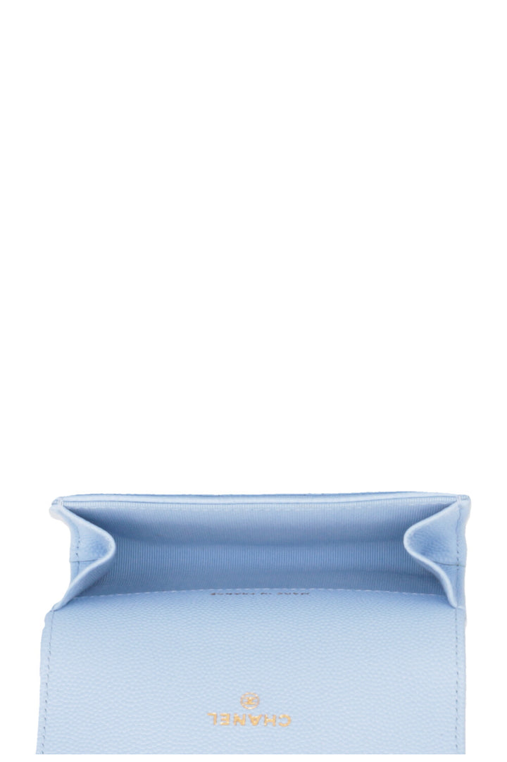 CHANEL Classic CC Wallet Blue Caviar