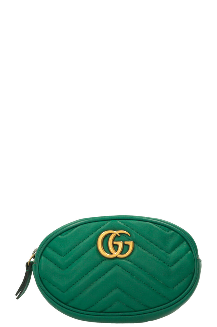 GUCCI GG Marmont Belt Bag Green