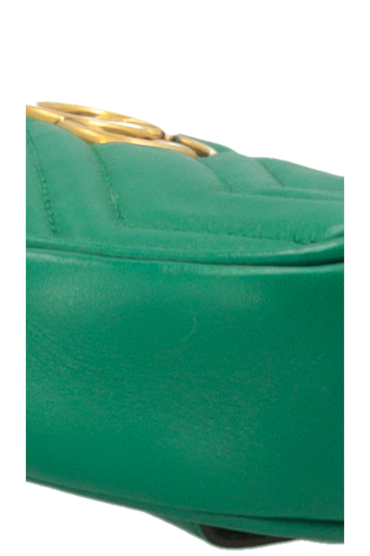 GUCCI GG Marmont Belt Bag Green