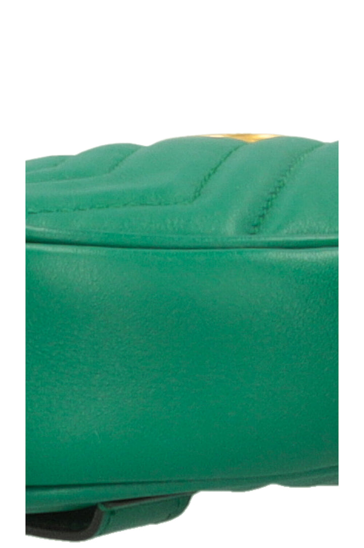 GUCCI GG Marmont Belt Bag Green