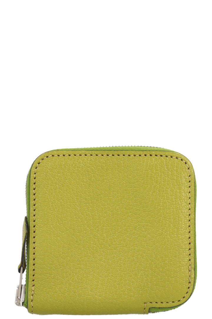 HERMÈS Coin Wallet Chèvre Green