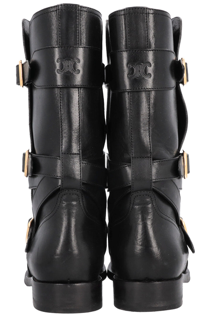 Bottes Lyra CELINE en cuir noir