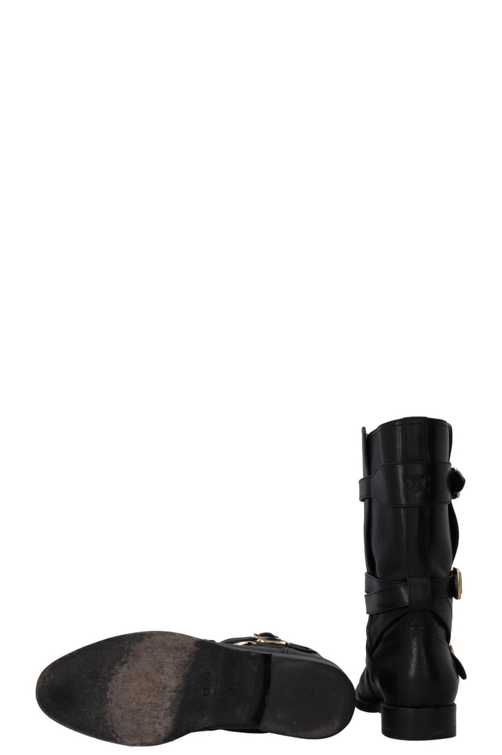 Bottes Lyra CELINE en cuir noir