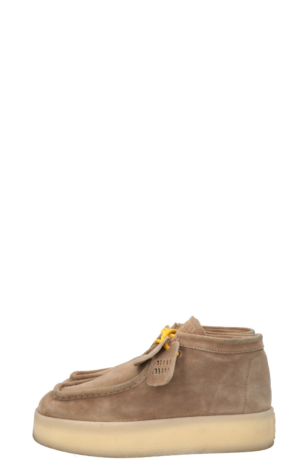 MIU MIU Desert Boots Suede Nude
