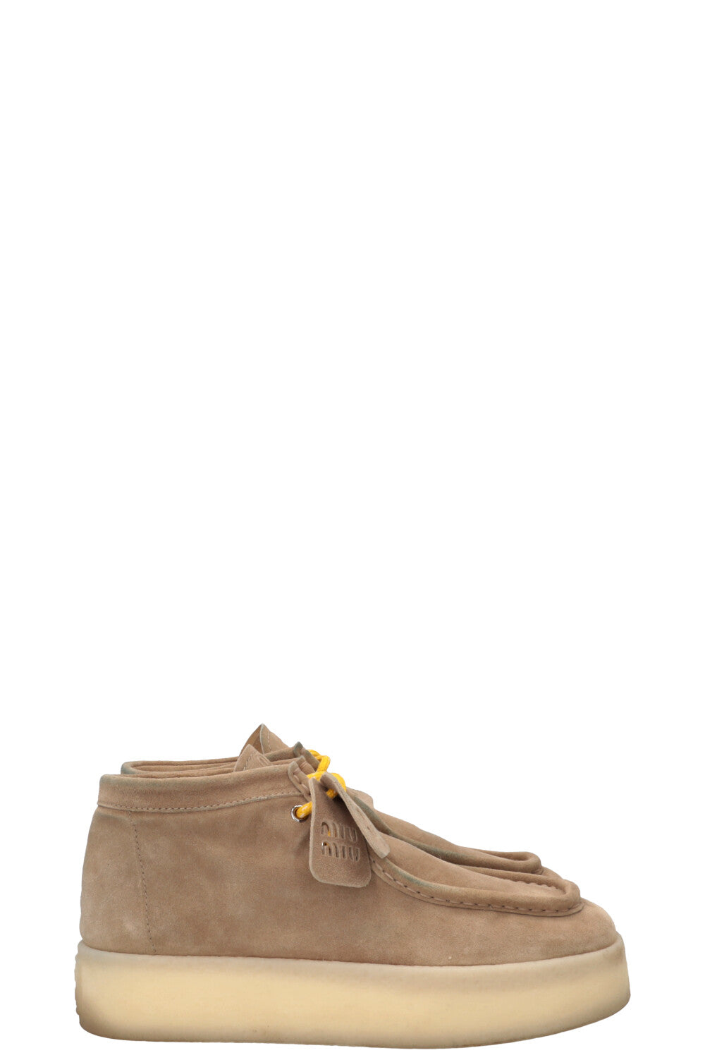 MIU MIU Desert Boots Suede Nude