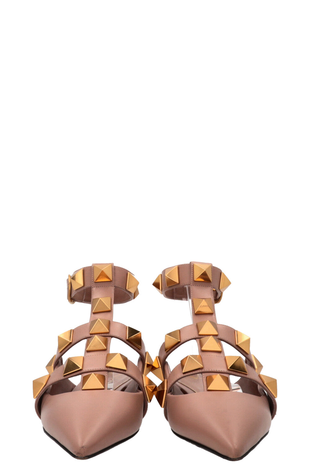 VALENTINO Roman Stud Flats Nude