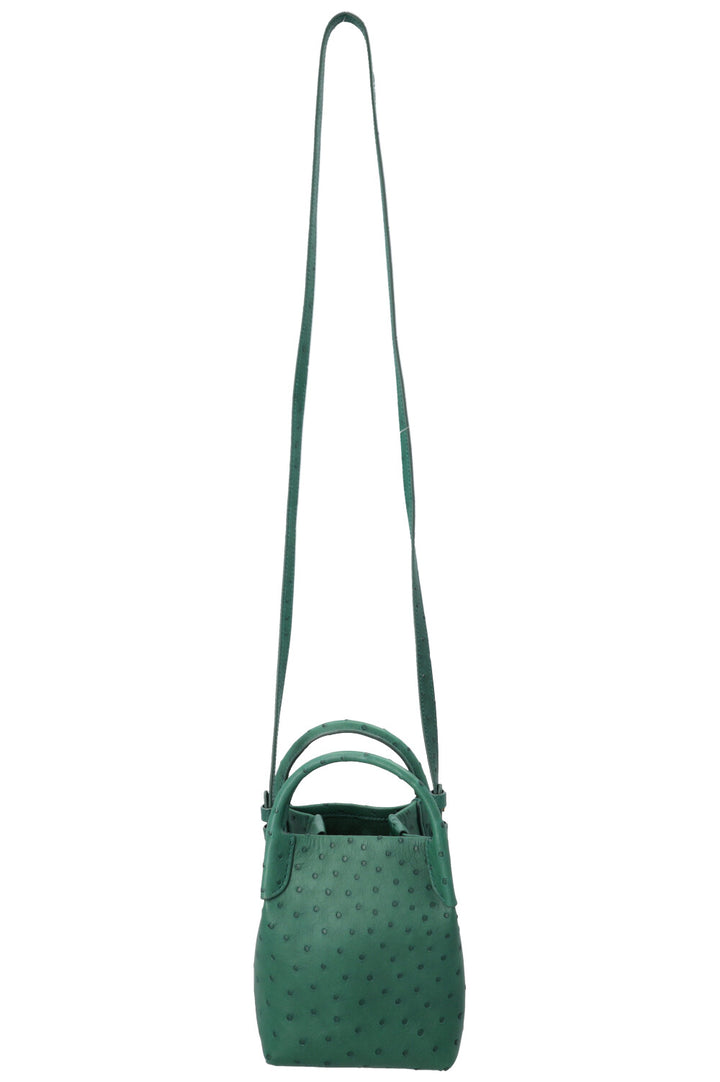 LORO PIANA Micro Bale Bag Green Ostrich