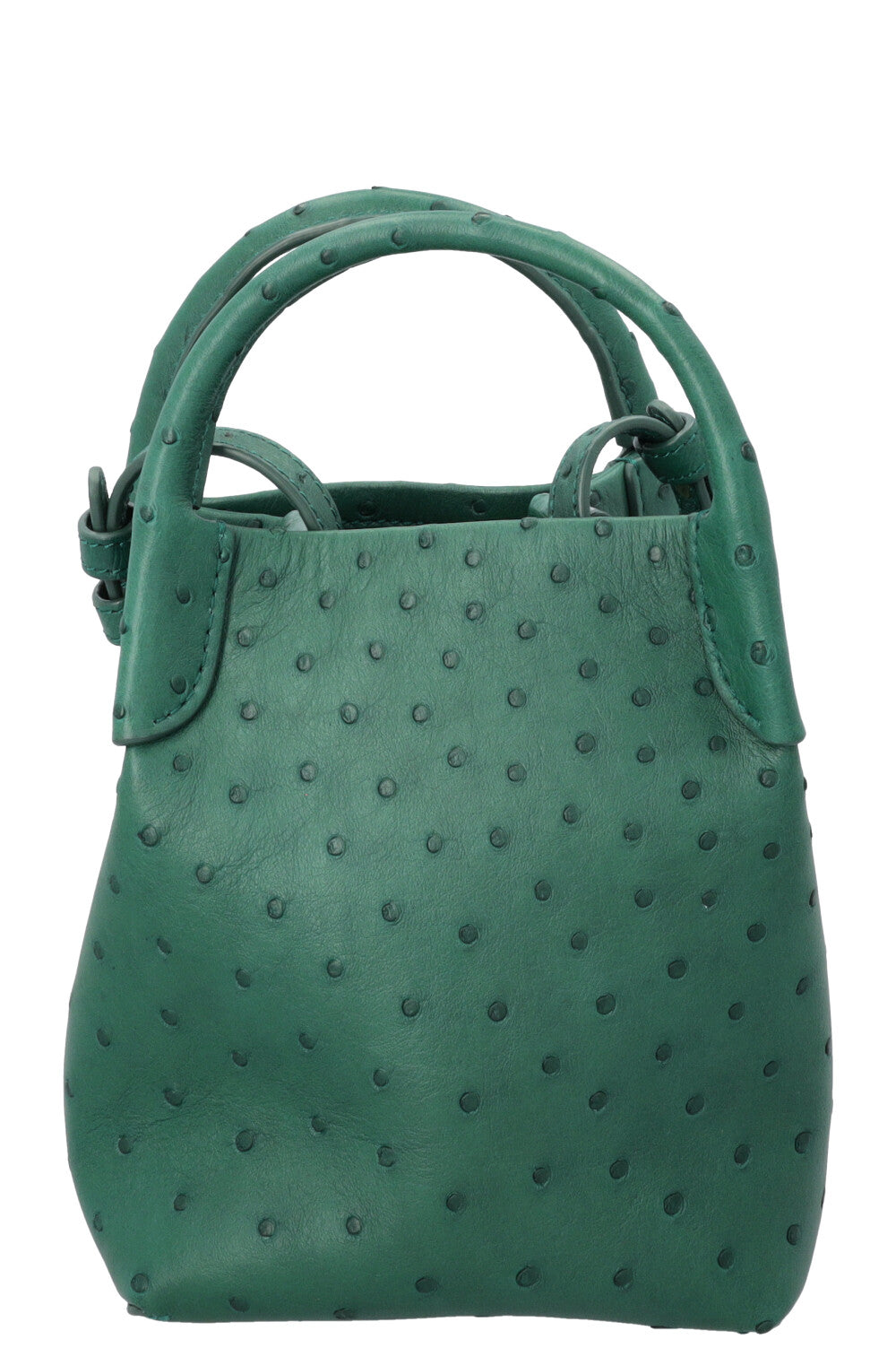 LORO PIANA Micro Bale Bag Green Ostrich