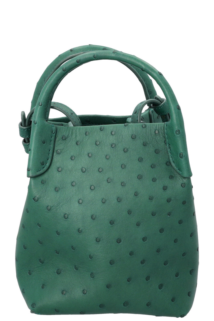 LORO PIANA Micro Bale Bag Green Ostrich