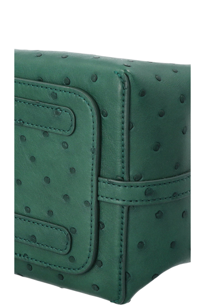 LORO PIANA Micro Bale Bag Green Ostrich