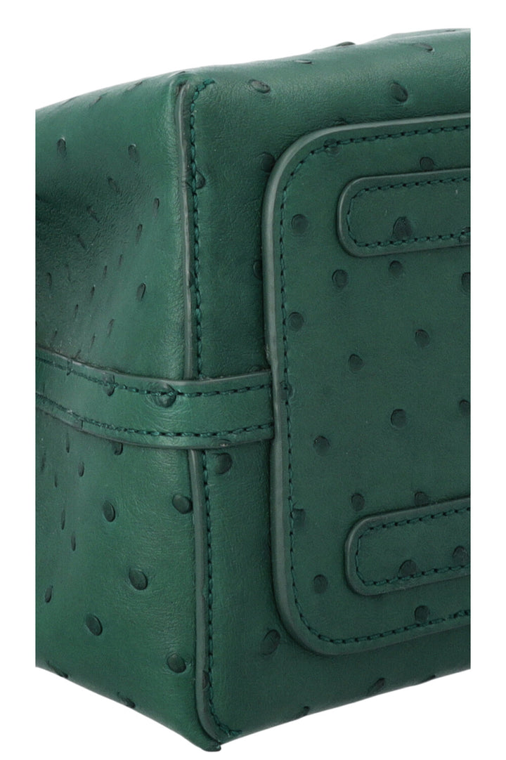 LORO PIANA Micro Bale Bag Green Ostrich