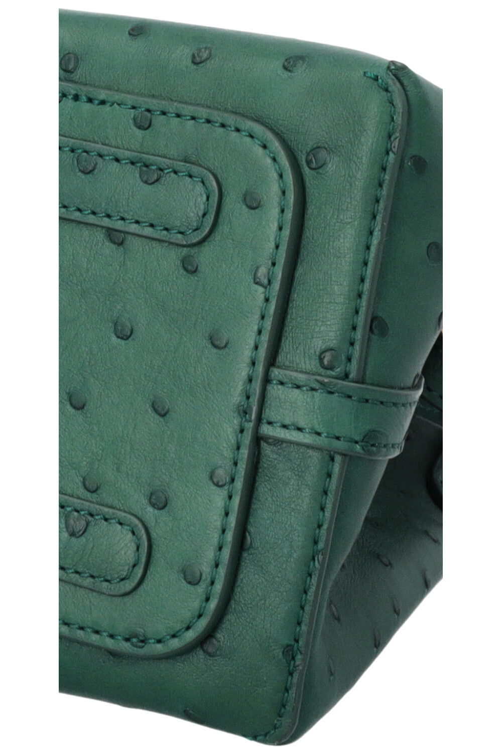 LORO PIANA Micro Bale Bag Green Ostrich