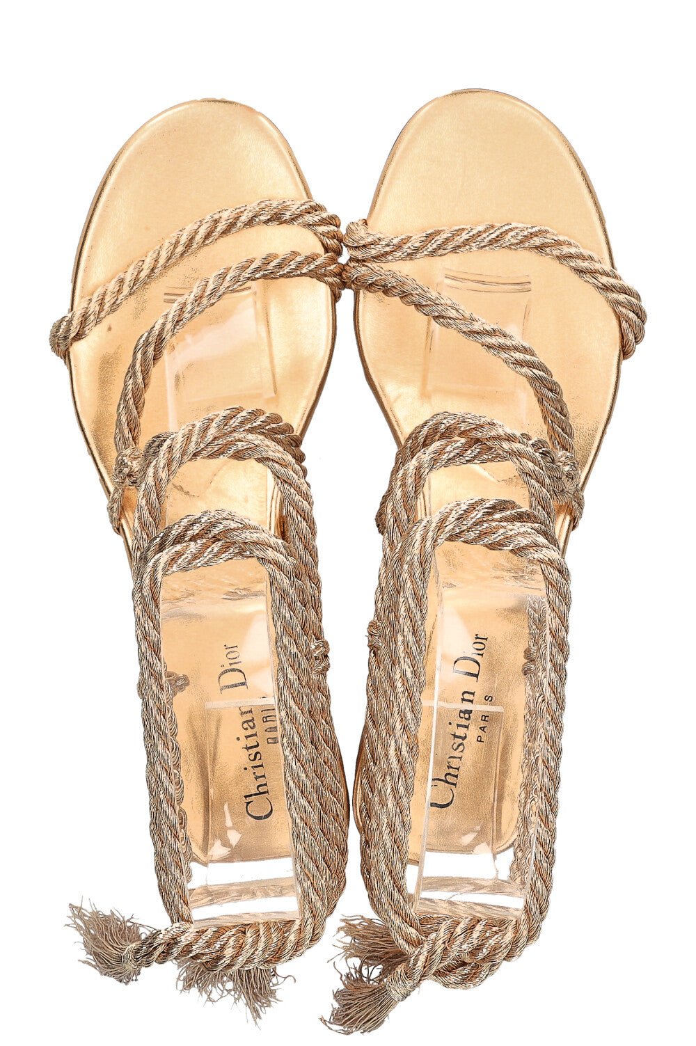 CHRISTIAN DIOR Mythe Sandals Gold