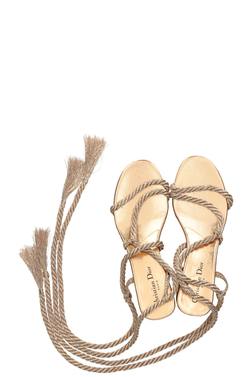 CHRISTIAN DIOR Mythe Sandals Gold