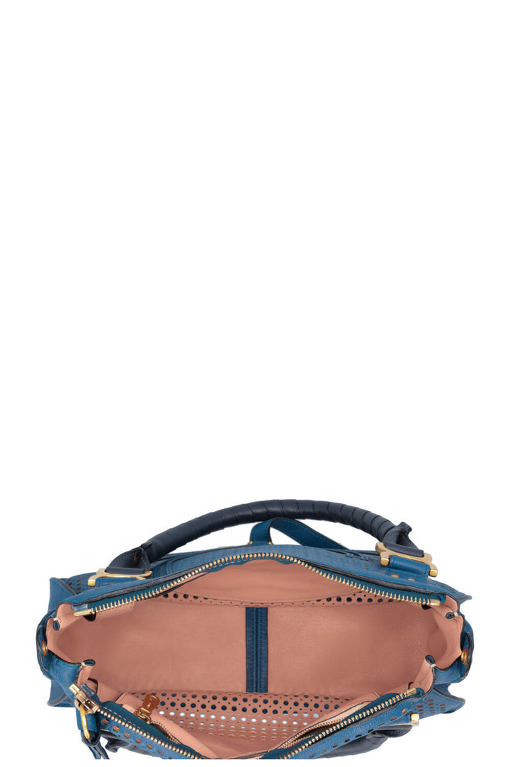 CHLOÉ Marcie Bag Perforated Blue