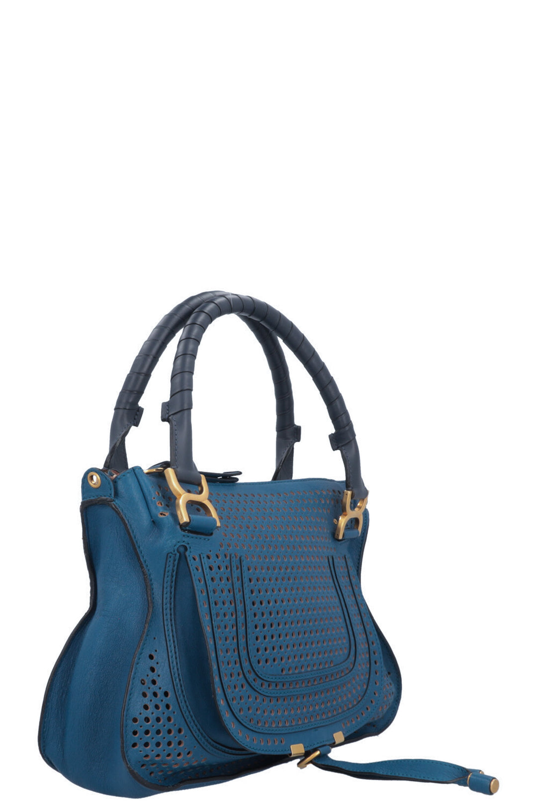 CHLOÉ Marcie Bag Perforated Blue