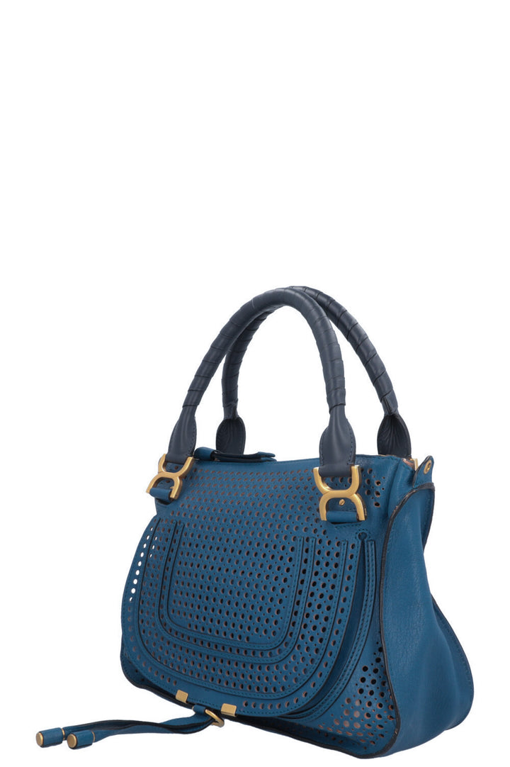 CHLOÉ Marcie Bag Perforated Blue
