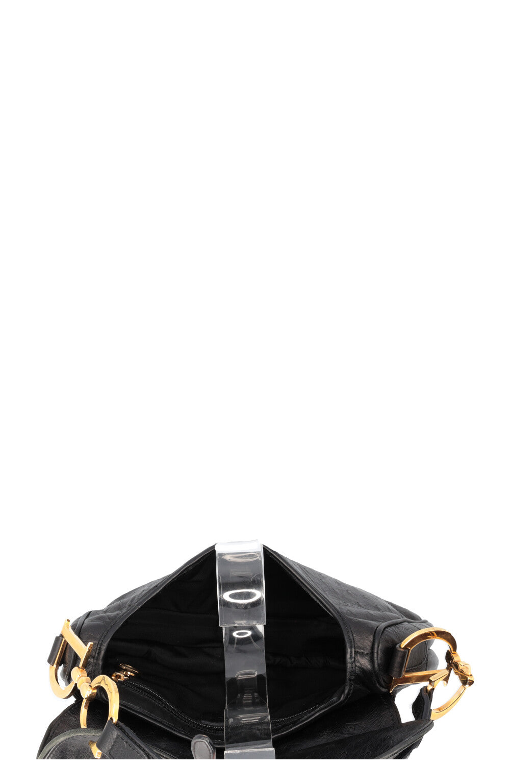 CHRISTIAN DIOR Vintage Saddle Bag Ostrich Black – REAWAKE