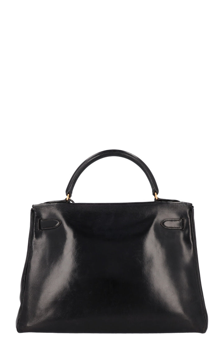 HERMÈS Kelly 32 Box Black