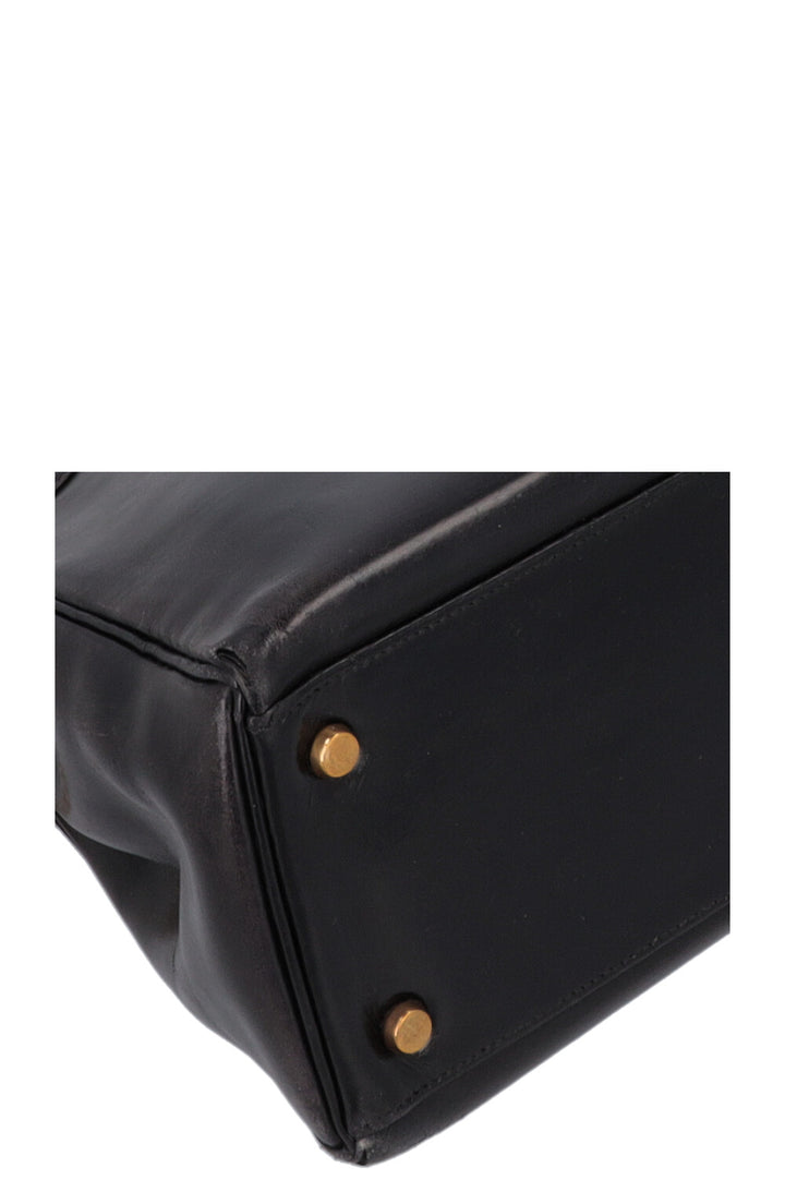 HERMÈS Kelly 32 Box Black