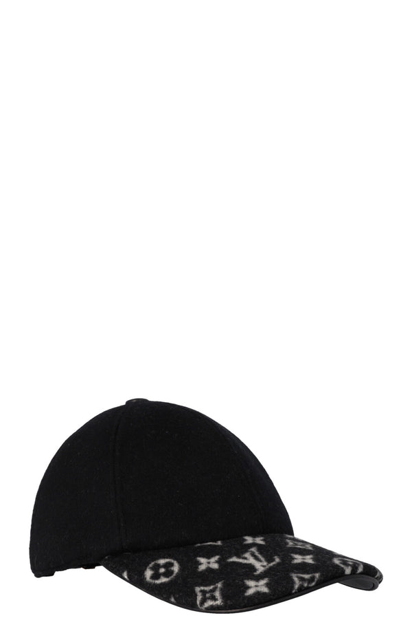 LOUIS VUITTON Cap Wool MNG Black