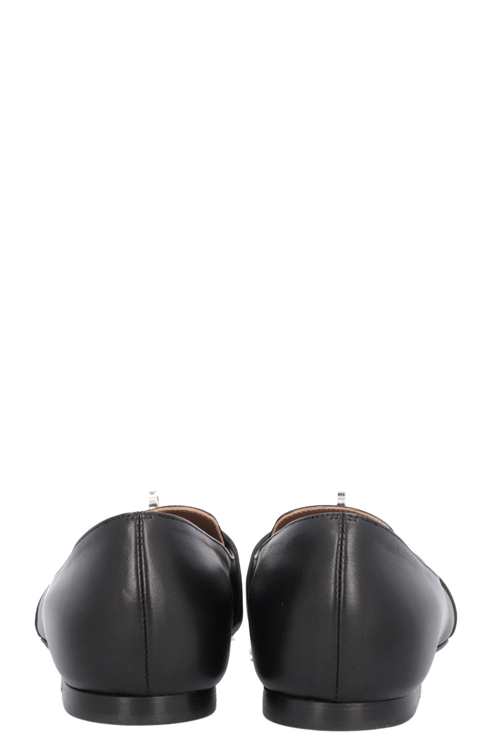 HERMÈS Pégase Flats Leather Black