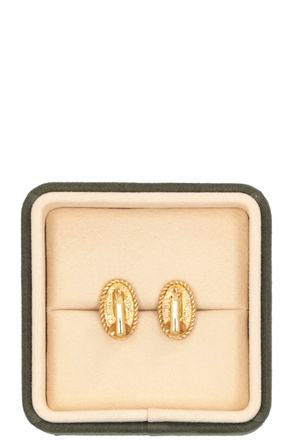 CHANEL CC Ear Clips Gold