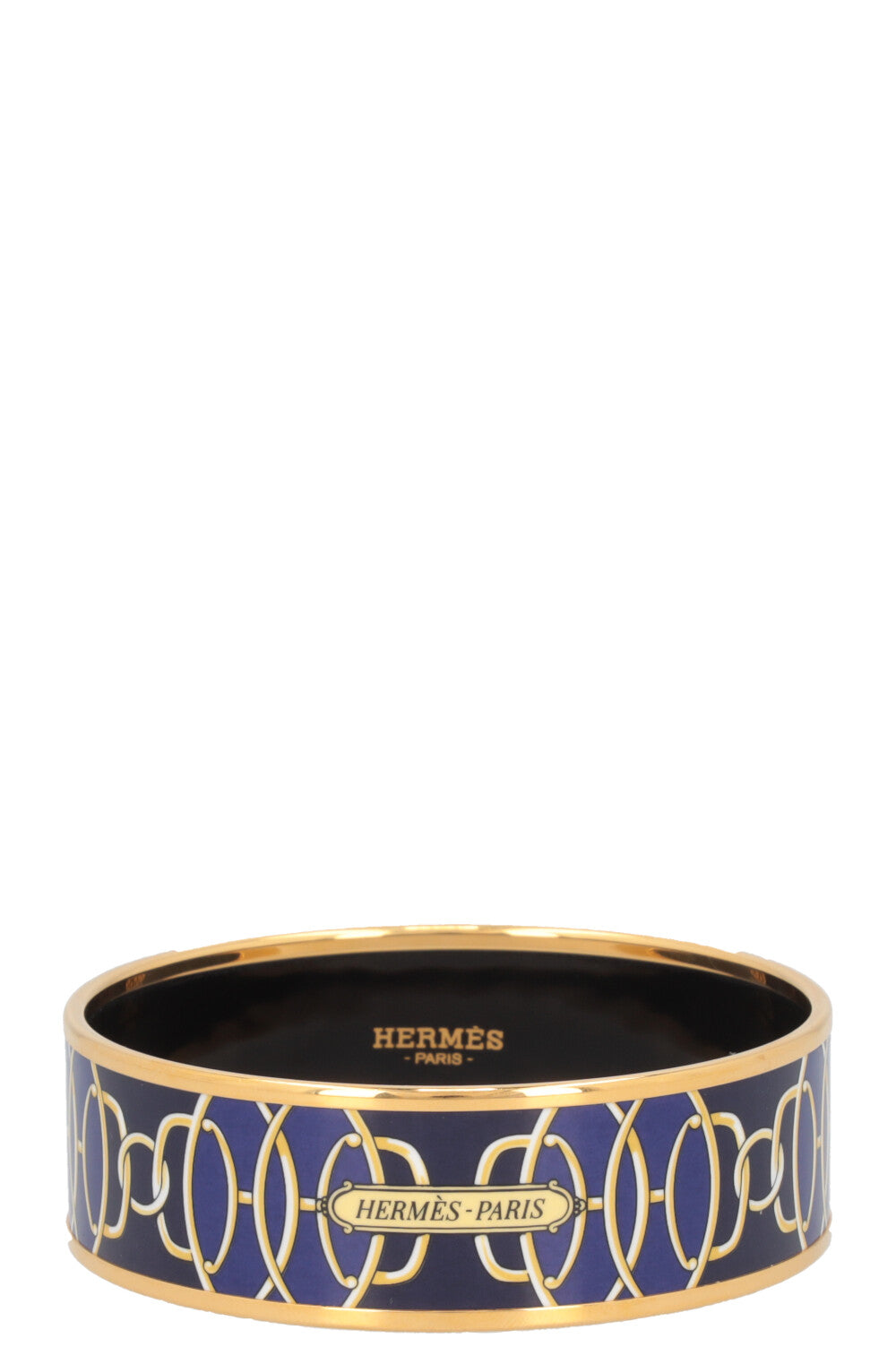 HERMÈS Lift Profile Bracelet Gold Blue