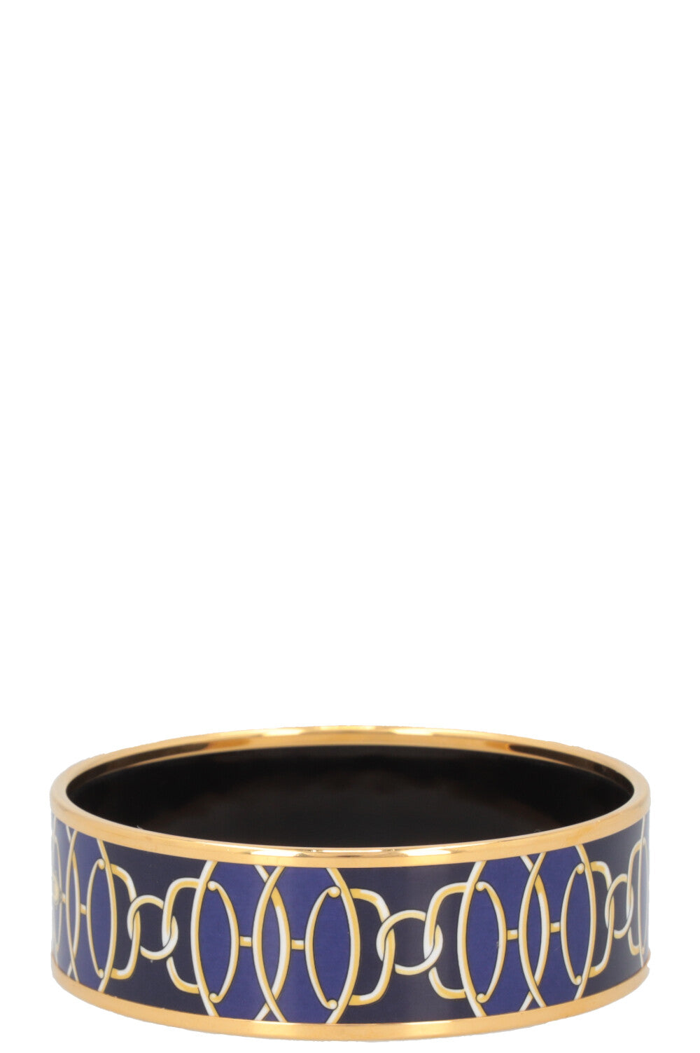 HERMÈS Lift Profile Bracelet Gold Blue