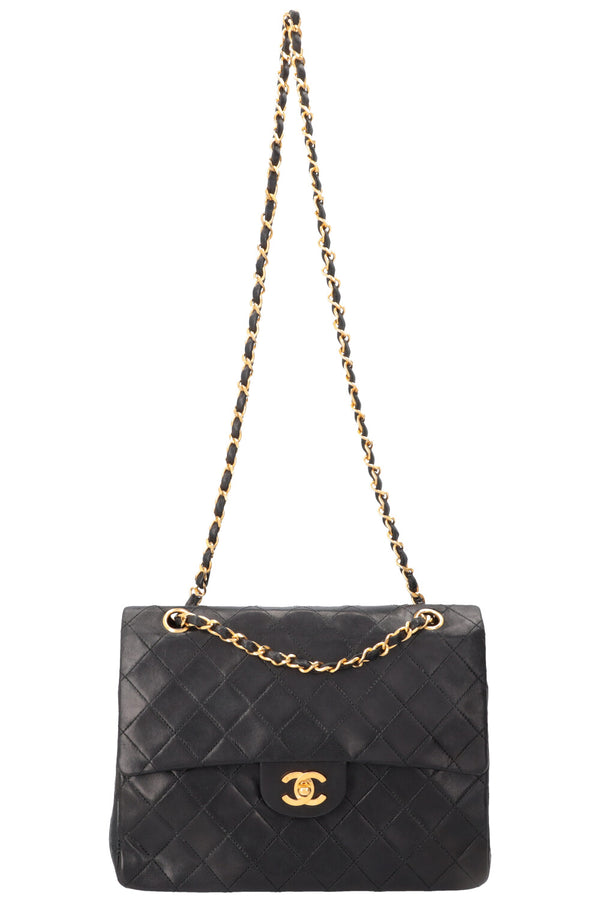 CHANEL Square Medium Double Flap Bag Black