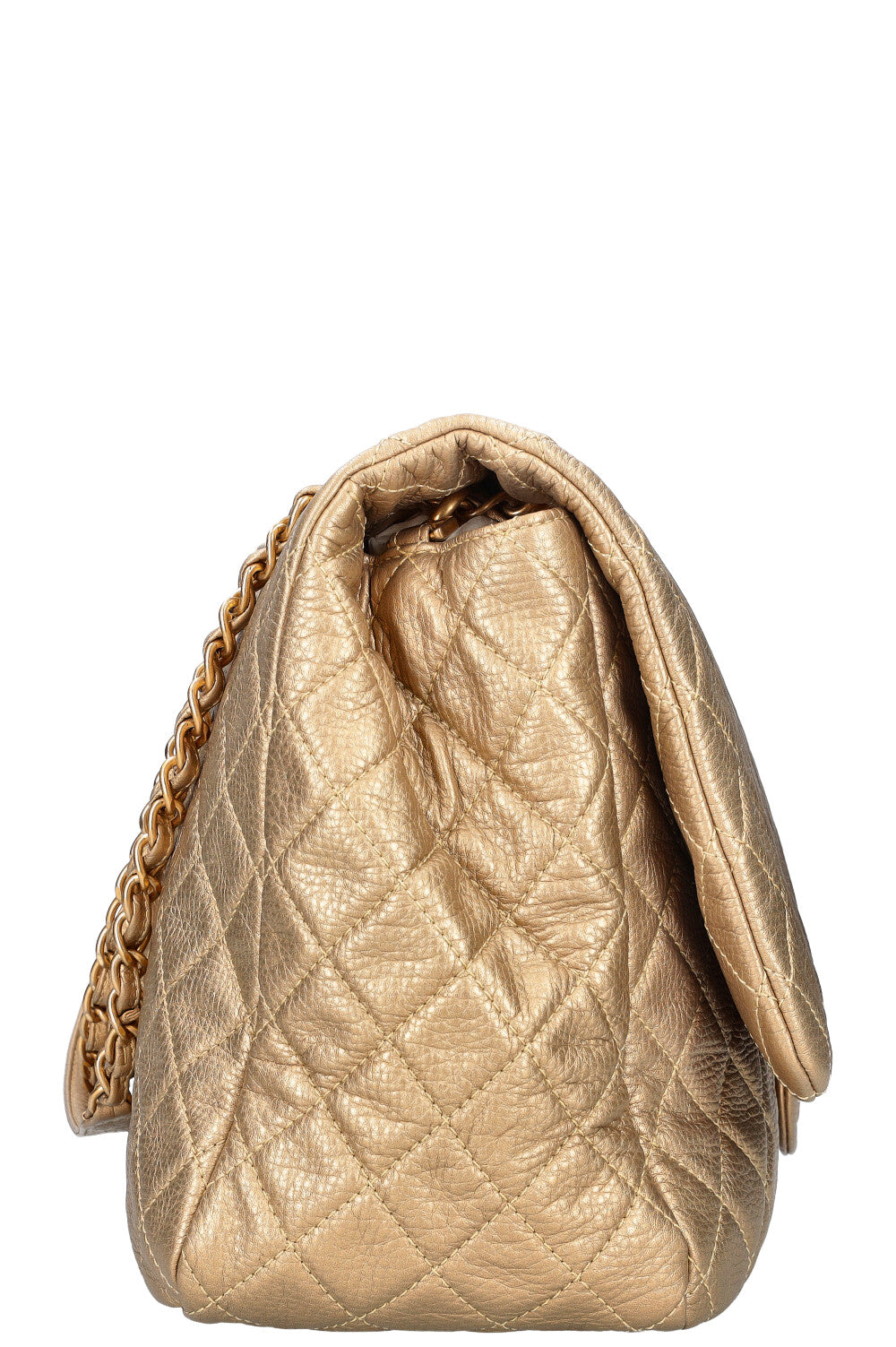 CHANEL XXL Airline Classic Flap Bag Gold