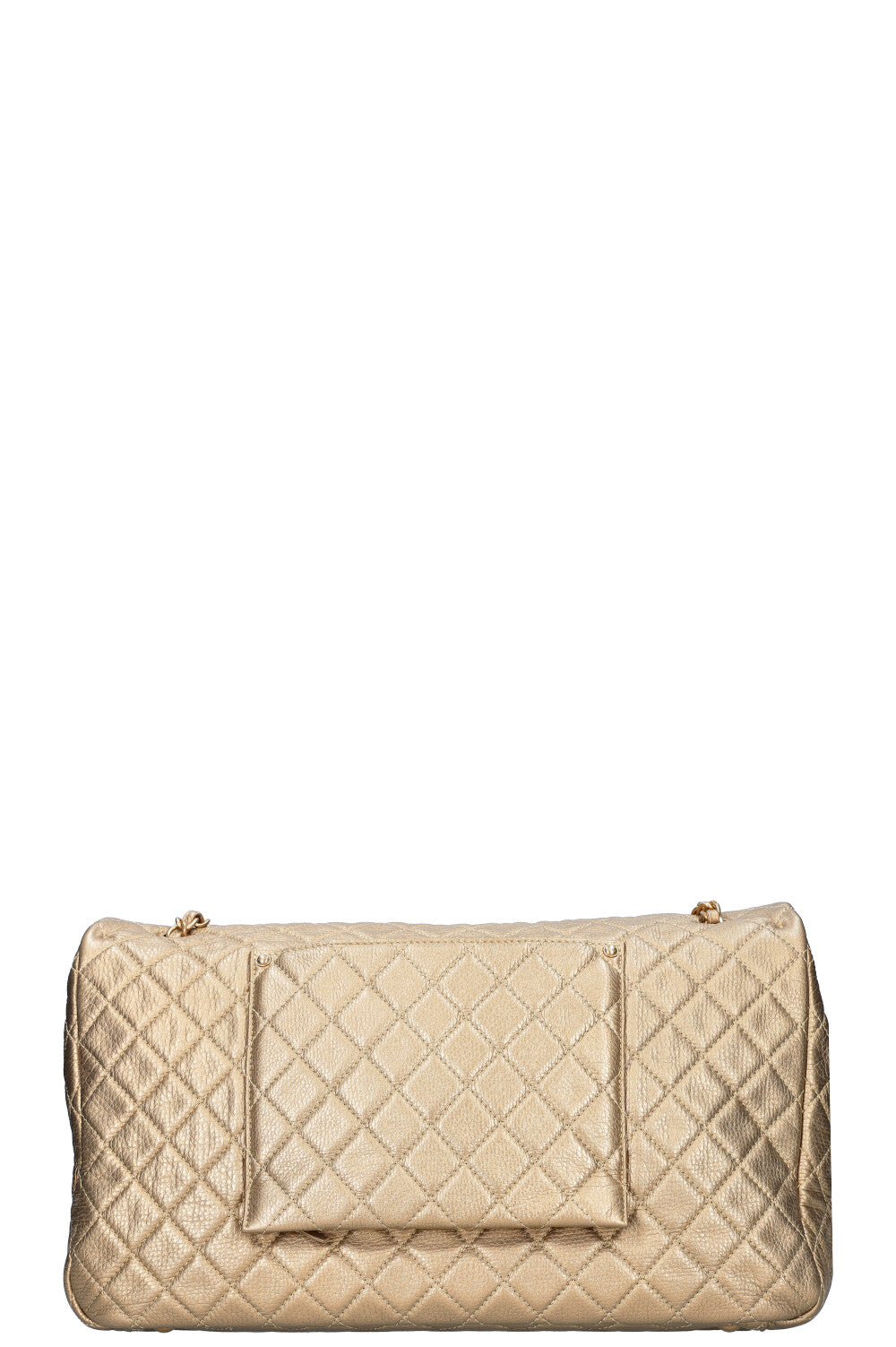 CHANEL XXL Airline Classic Flap Bag Gold