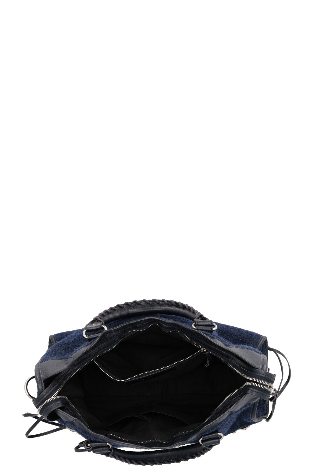 BALENCIAGA Medium City Bag Felt Navy