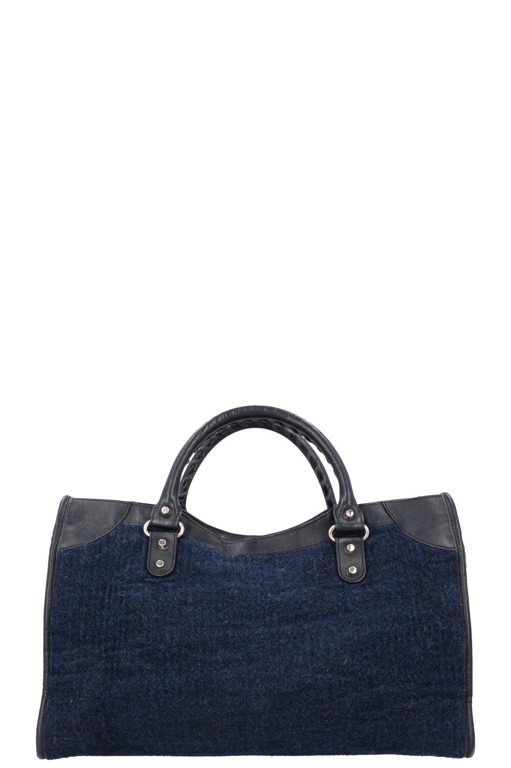 BALENCIAGA Medium City Bag Felt Navy