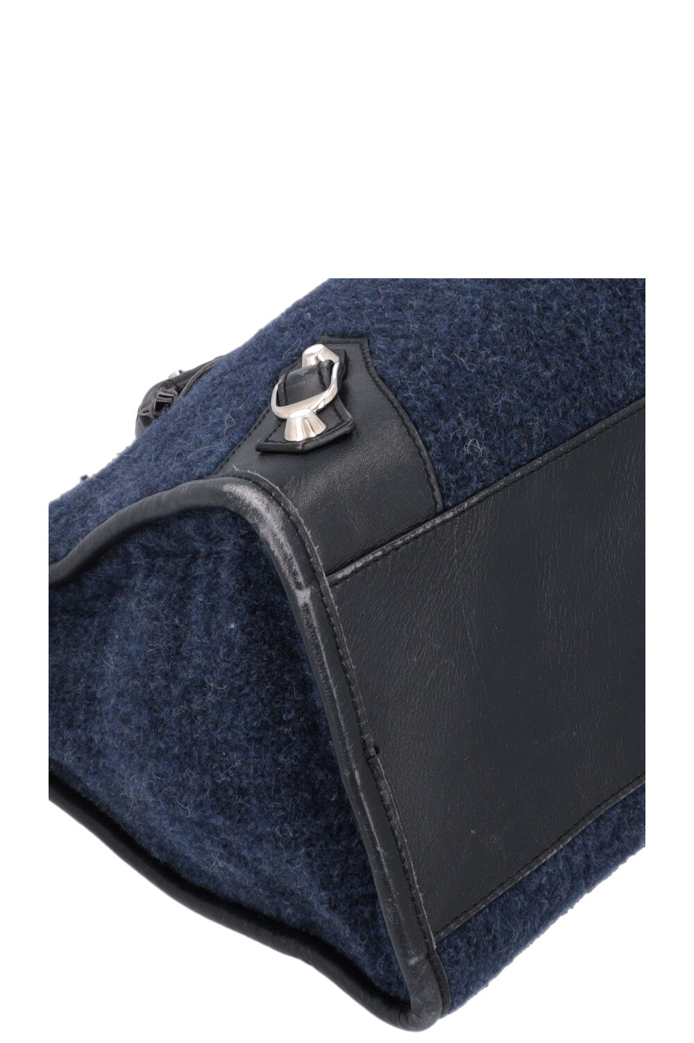 BALENCIAGA Medium City Bag Felt Navy