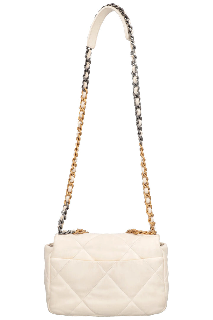 CHANEL 19 Small Bag Leather Creme