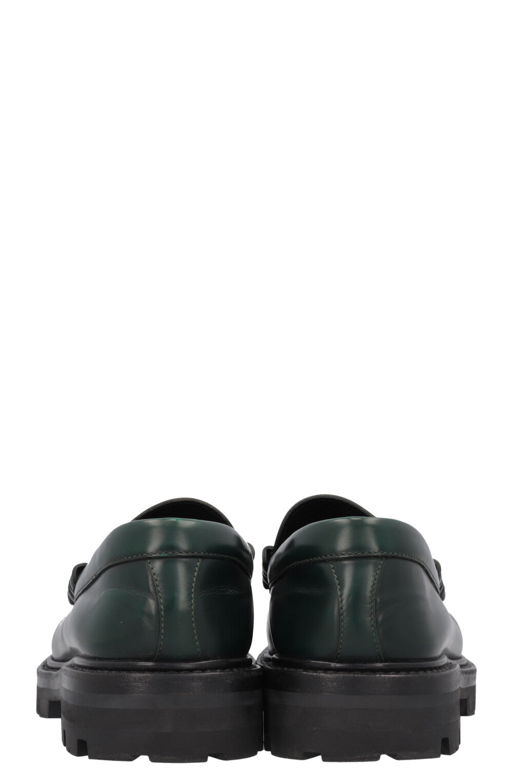 CELINE Margaret Triomphe Loafers Green