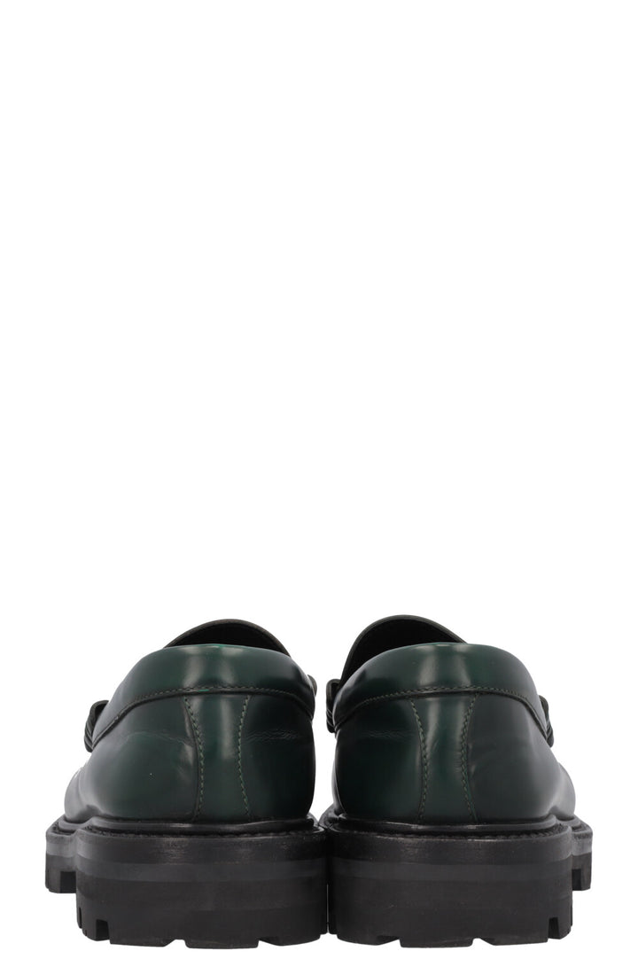 CELINE Margaret Triomphe Loafers Green