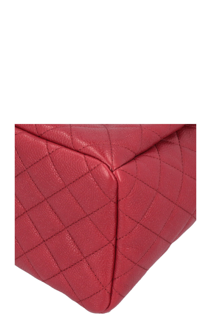 CHANEL CC Bucket Bag Caviar Red