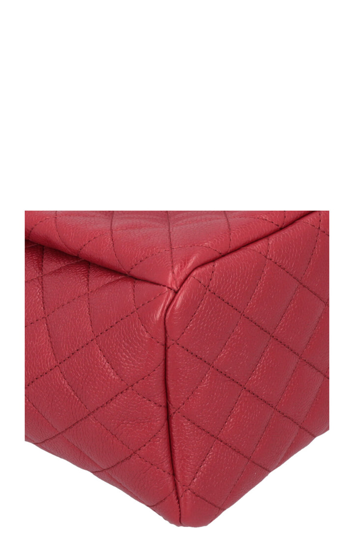 CHANEL CC Bucket Bag Caviar Red