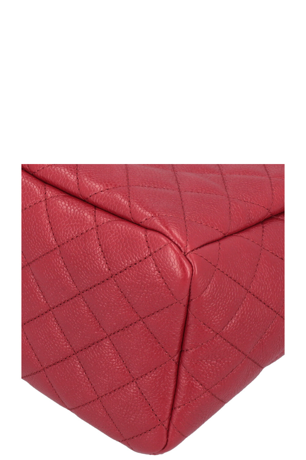 CHANEL CC Bucket Bag Caviar Red