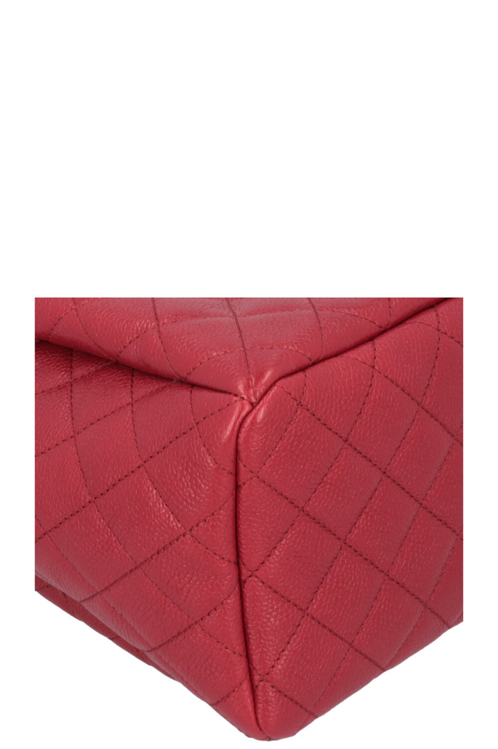CHANEL CC Bucket Bag Caviar Red