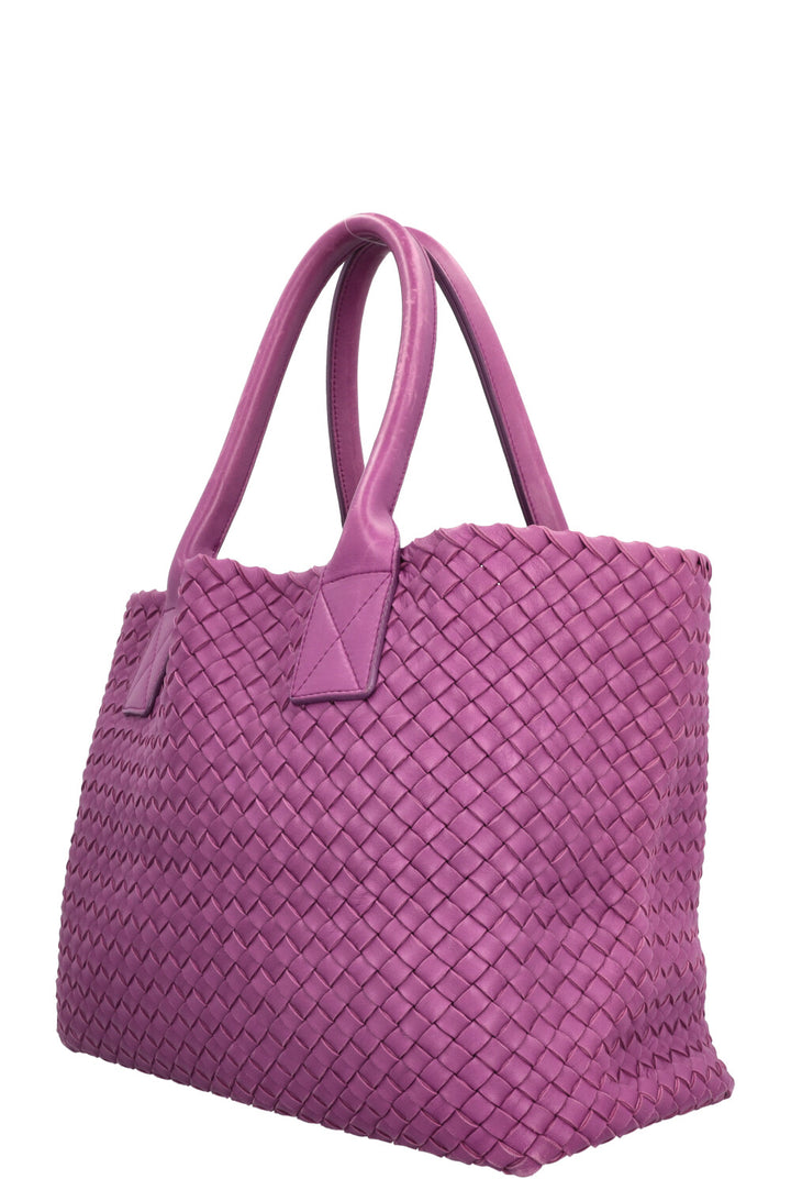 BOTTEGA VENETA Cabat Tote Bag Small Intrecciato Purple