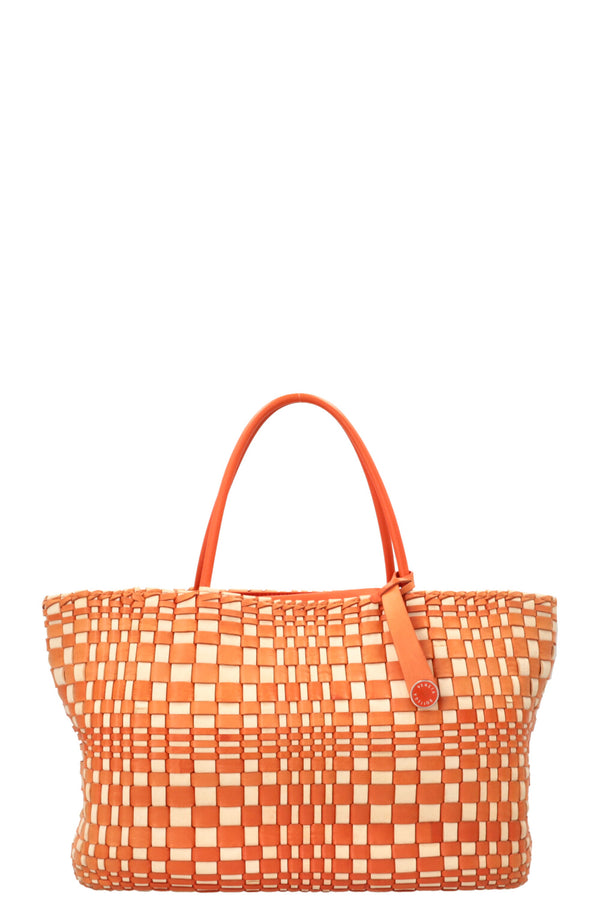 BOTTEGA VENETA Sac cabas Intrecciato Orange