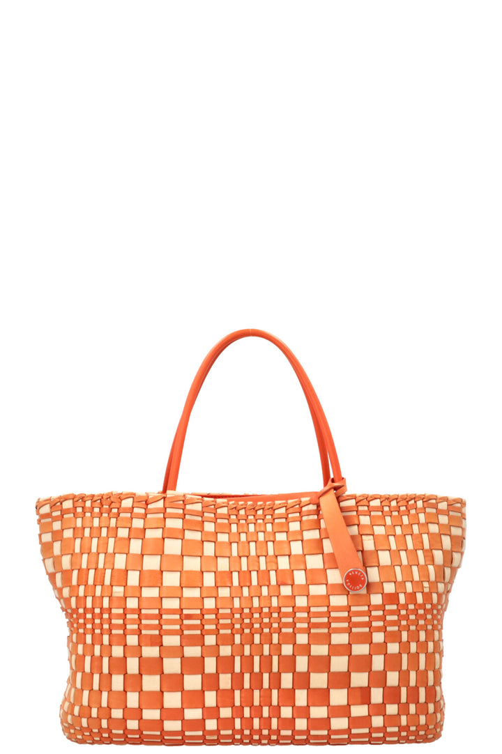 BOTTEGA VENETA Sac cabas Intrecciato Orange