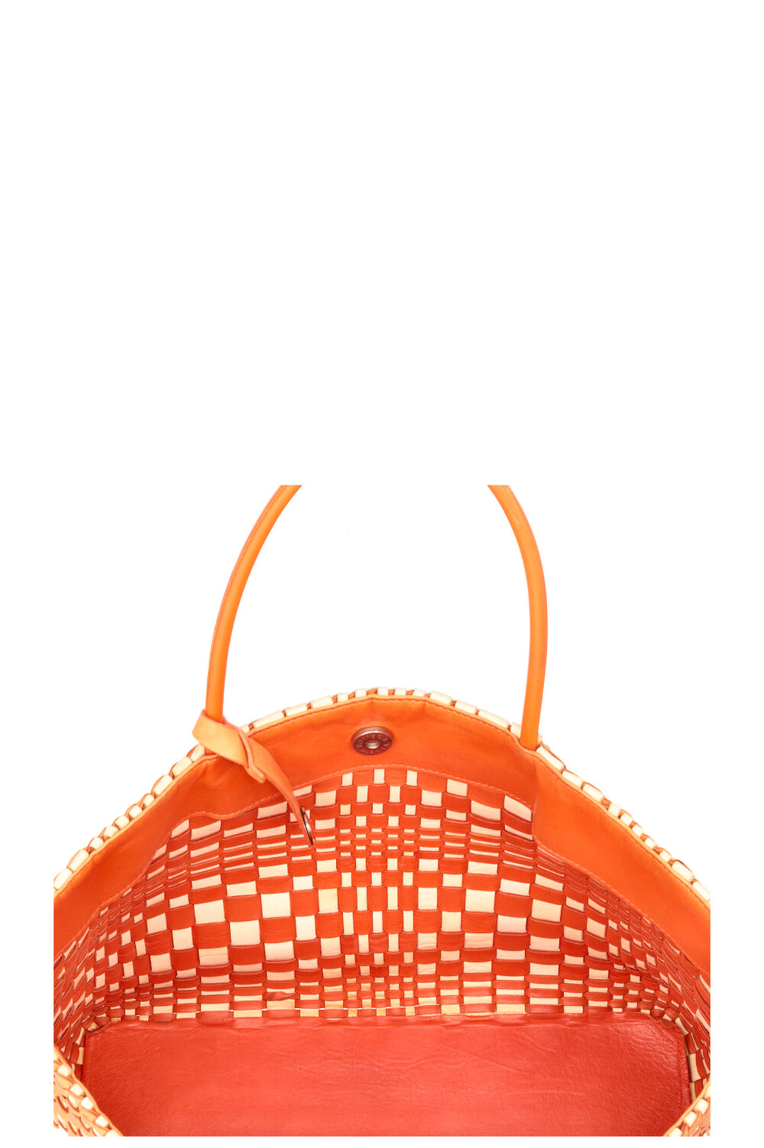 BOTTEGA VENETA Sac cabas Intrecciato Orange