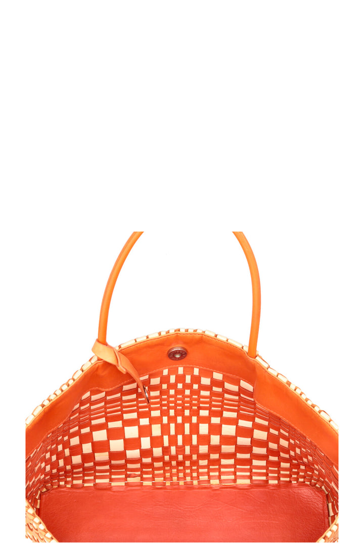 BOTTEGA VENETA Sac cabas Intrecciato Orange
