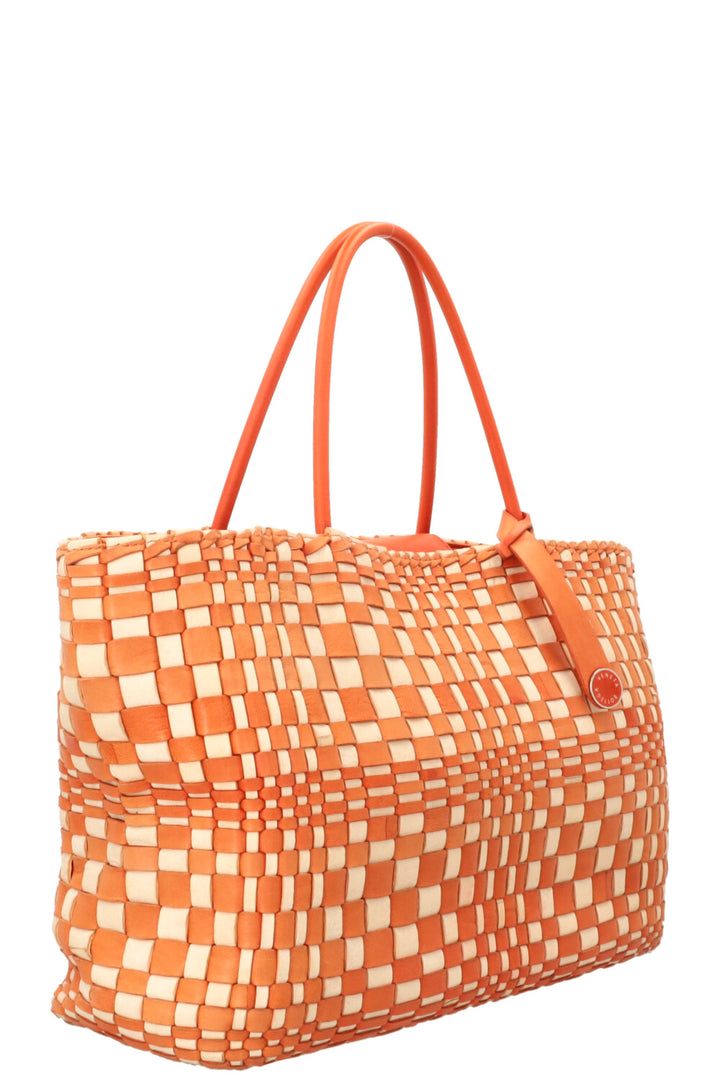 BOTTEGA VENETA Sac cabas Intrecciato Orange