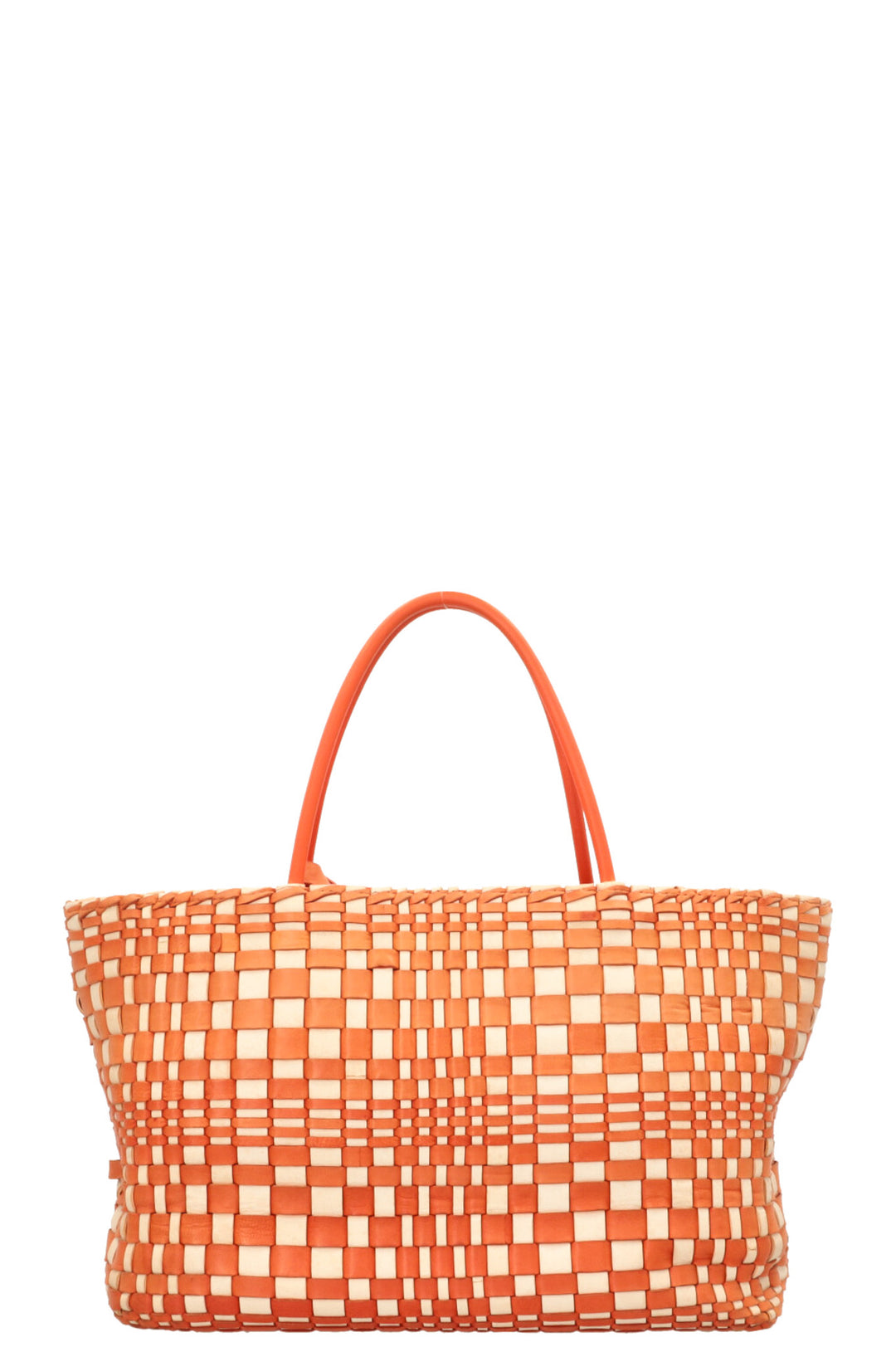 BOTTEGA VENETA Sac cabas Intrecciato Orange