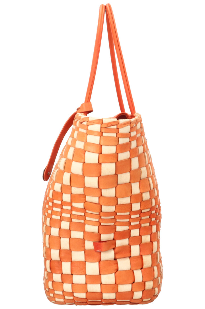 BOTTEGA VENETA Sac cabas Intrecciato Orange